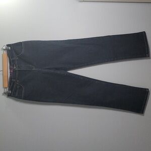 Gloria Vanderbilt jeans women's size 4p 4  petite blue dark demin jeans